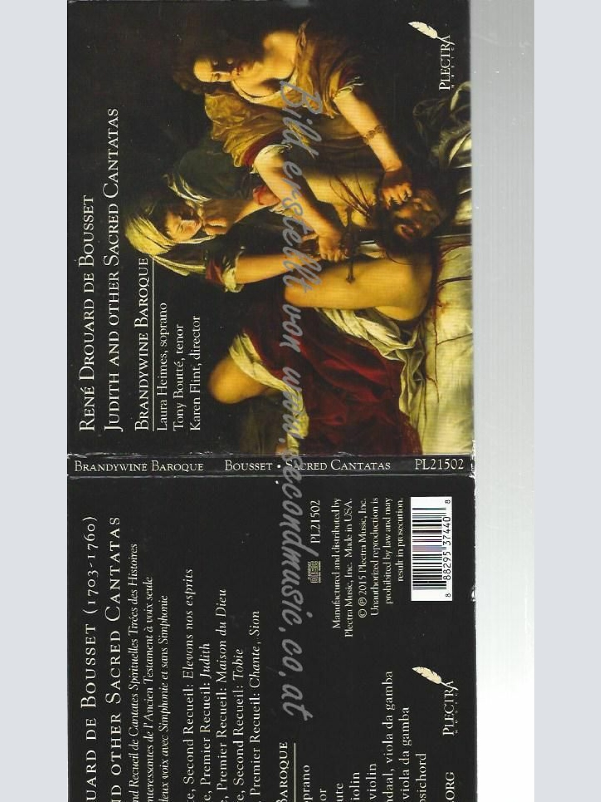 CD--BRANDYWINE BAROQUE--JUDITH AND OTHER SACRED CANTAT