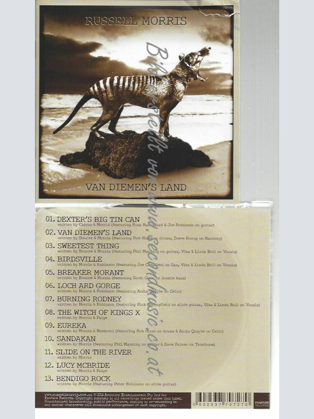 CD--RUSSELL MORRIS--VAN DIEMENS LAND