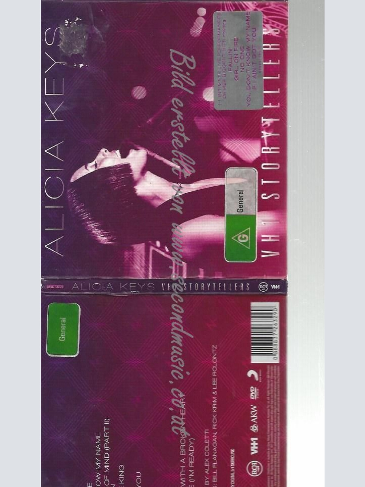 CD--   --ALICIA KEYS - VH1 STORYTELLERS.