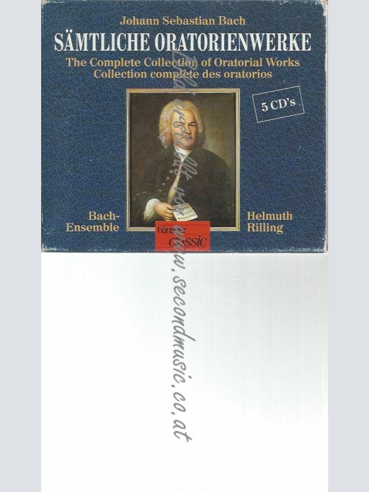 CD--RILLING, BACH COLLEG.STUTTGART, ET AL. | --SÄMTLICHE ORATORIENWERKE