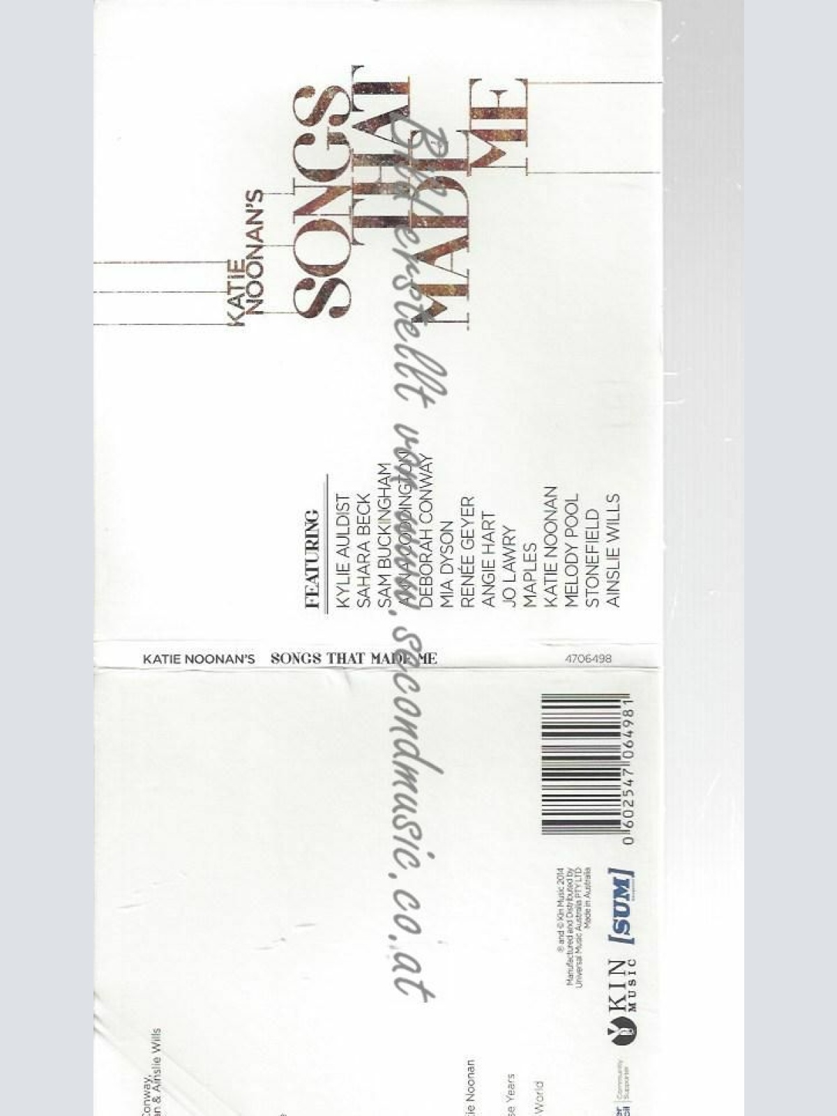 CD--VARIOUS ARTISTS--KATIE NOONAN'S:SONGS THAT MADE