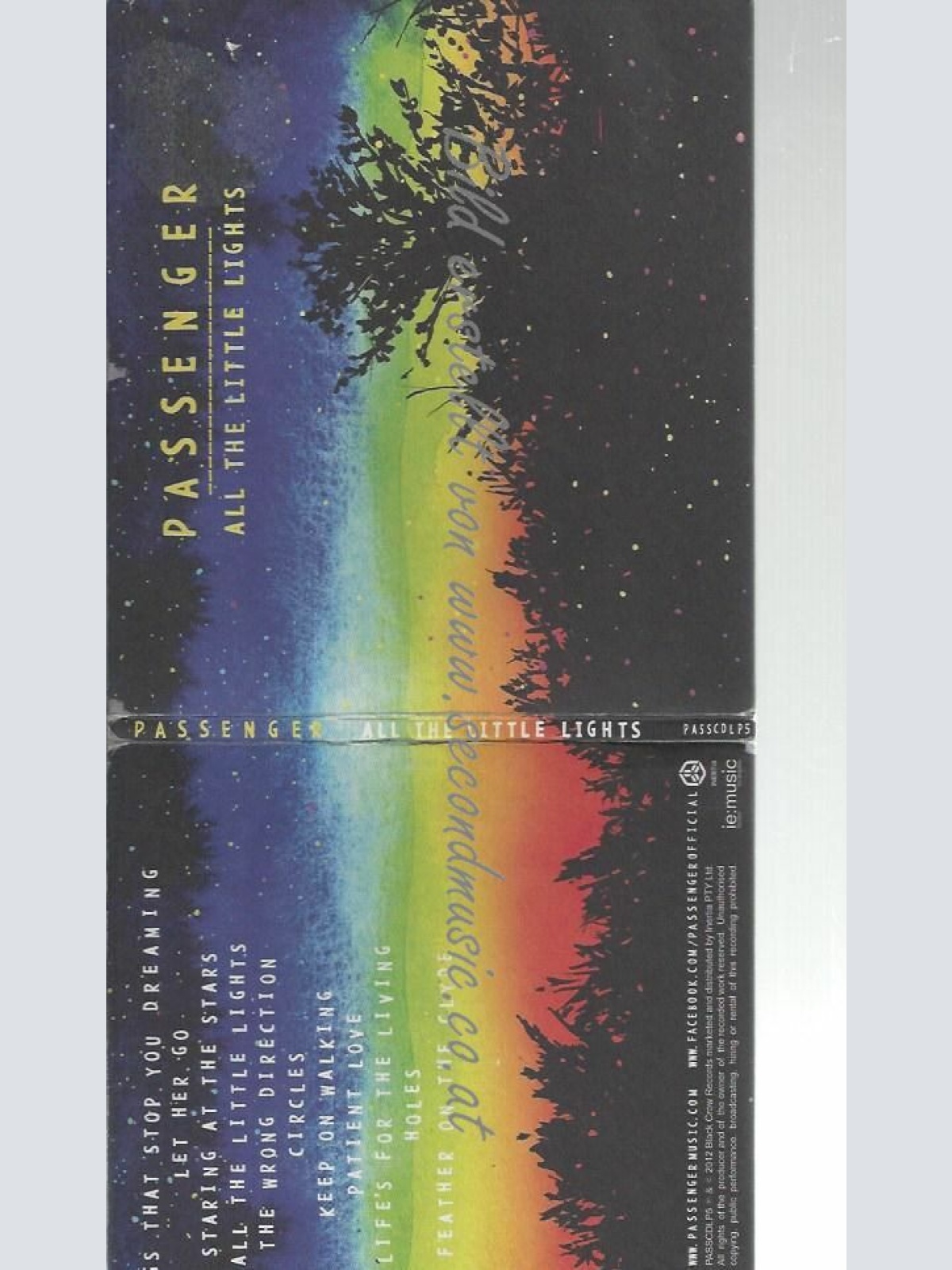 CD--PASSENGER--ALL THE LITTLE LIGHTS