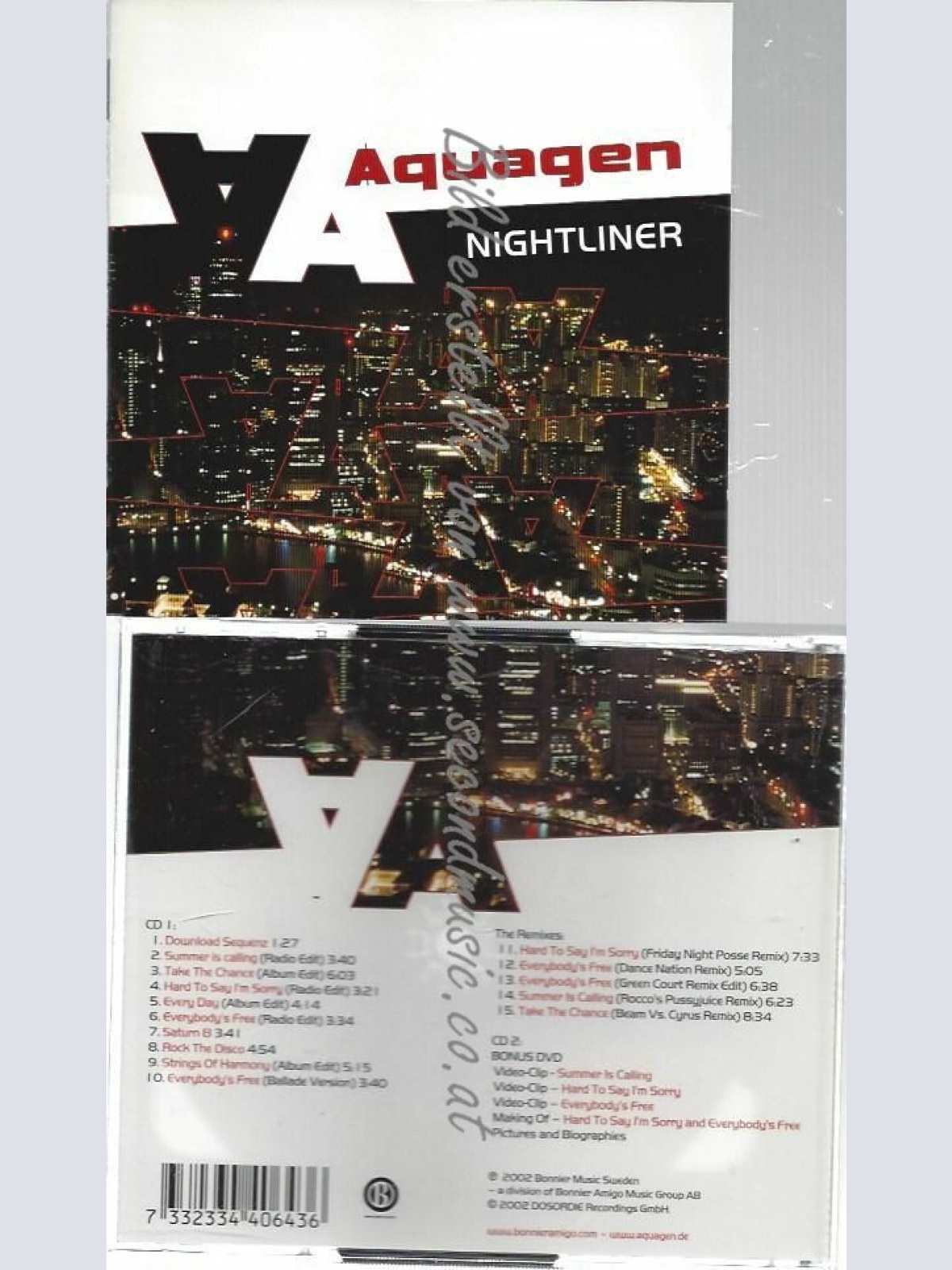 CD--AQUAGEN--NIGHTLINER * *
