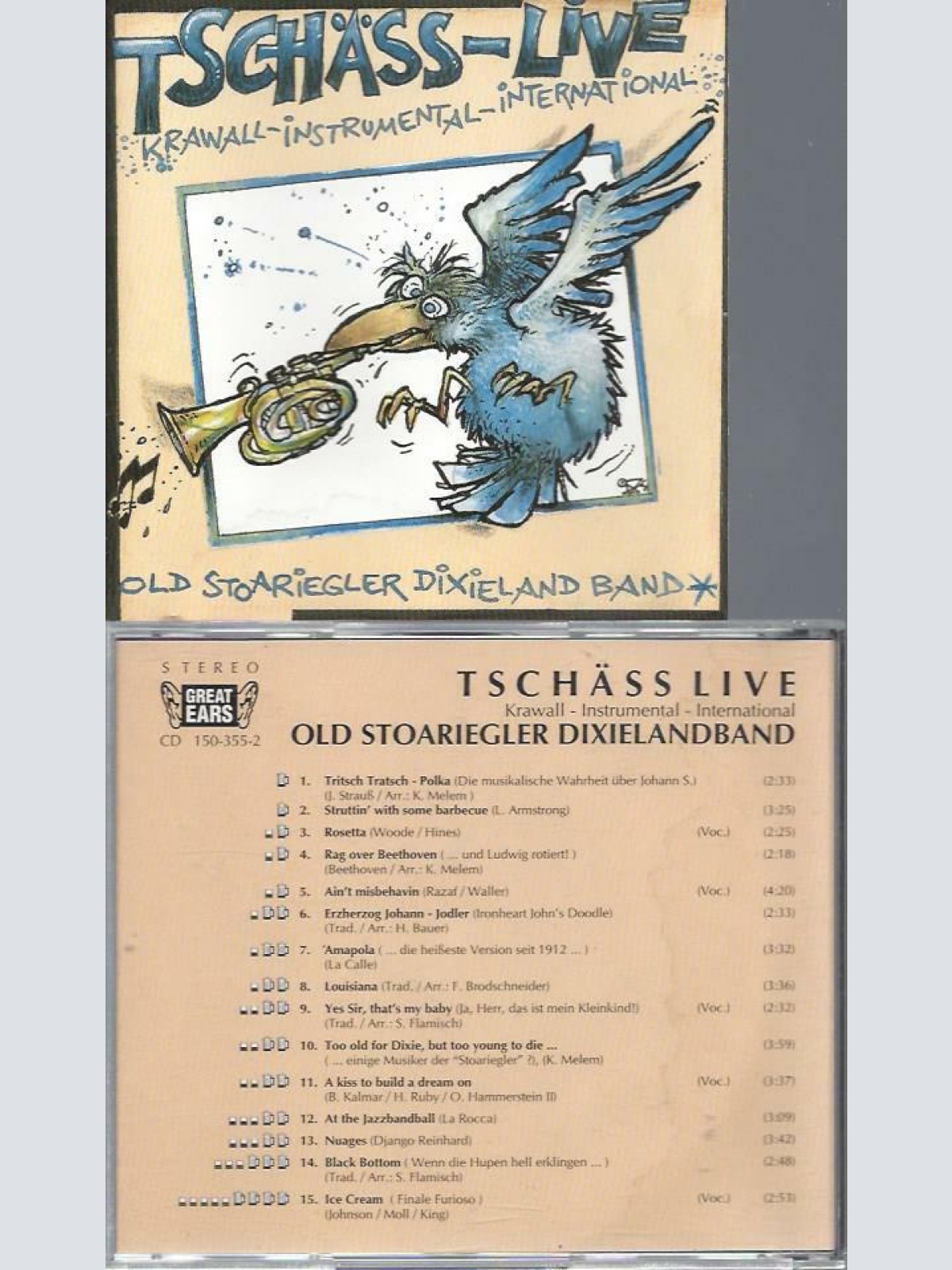 CD--TSCHÄSS LIVE OLD STOARIEGLER DIXIELANDBAND