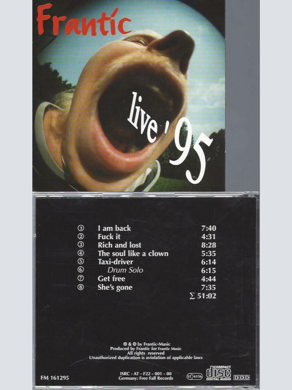 CD-- FRANTIC LIVE 95  // FM 161295