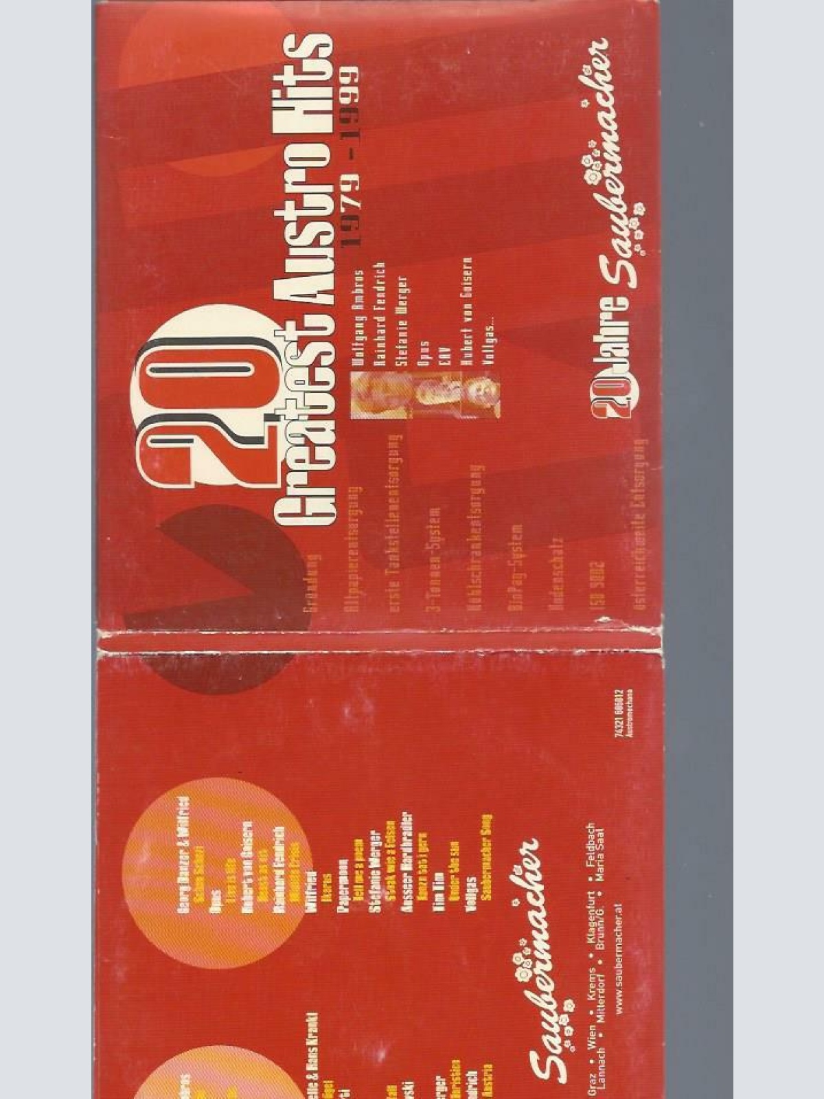 CD--20 GREATEST AUSTRO HITS 1979 -1999 // EAV OPUS // WERGER // DANZER