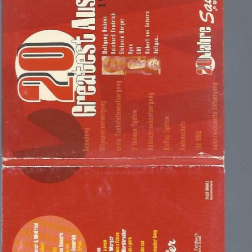 CD--20 GREATEST AUSTRO HITS 1979 -1999 // EAV OPUS // WERGER // DANZER