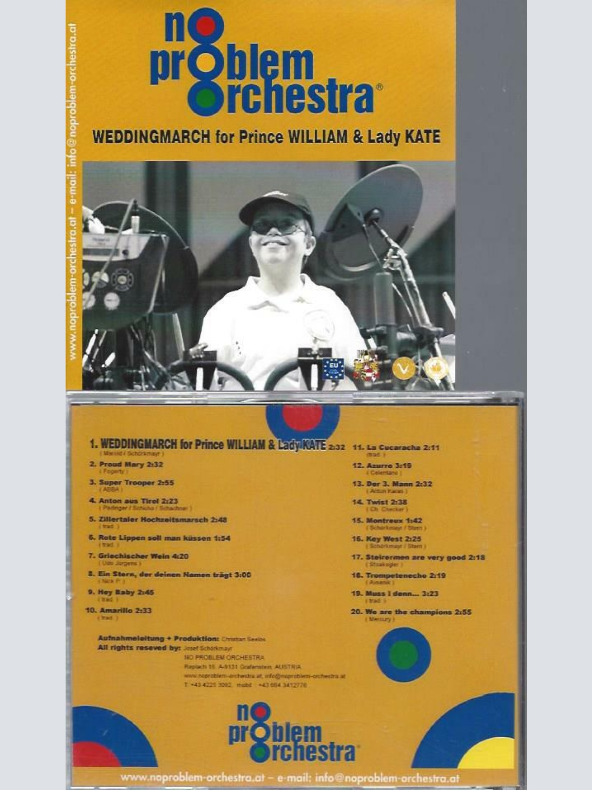 CD // NO PROBLEM ORCHESTRA WEDDINGMARCH FOR PRINZ WILLIAM & KATE