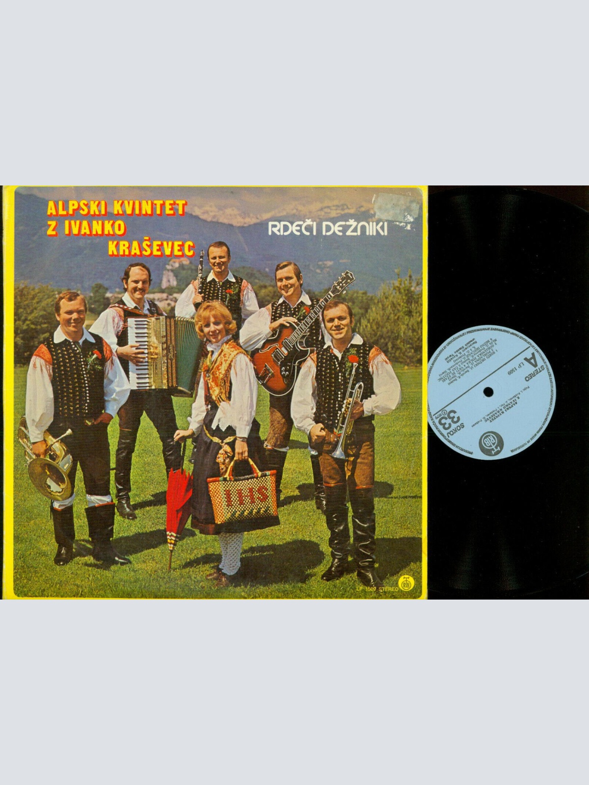 LP--Alpski Kvintet Z Ivanko Kraševec – Rdei Dežniki