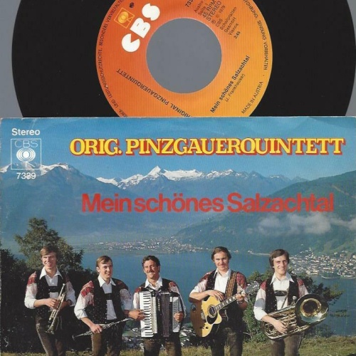 7"   ORIG PINZGAUERQUINTETT MEIN SCHÖNES SALZACHTAL