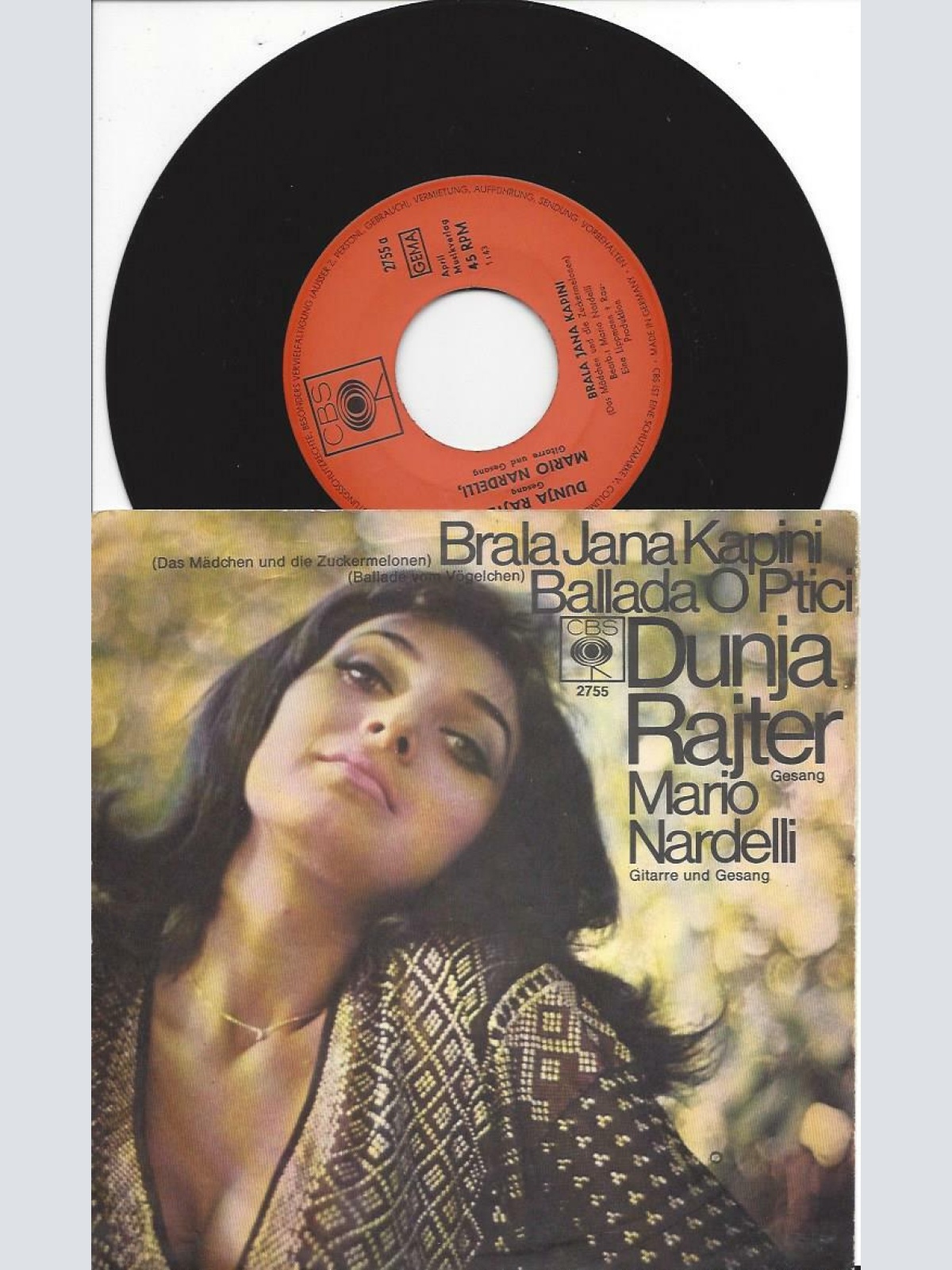 7"  Dunja Rajter, Mario Nardelli  Brala Jana Kapini