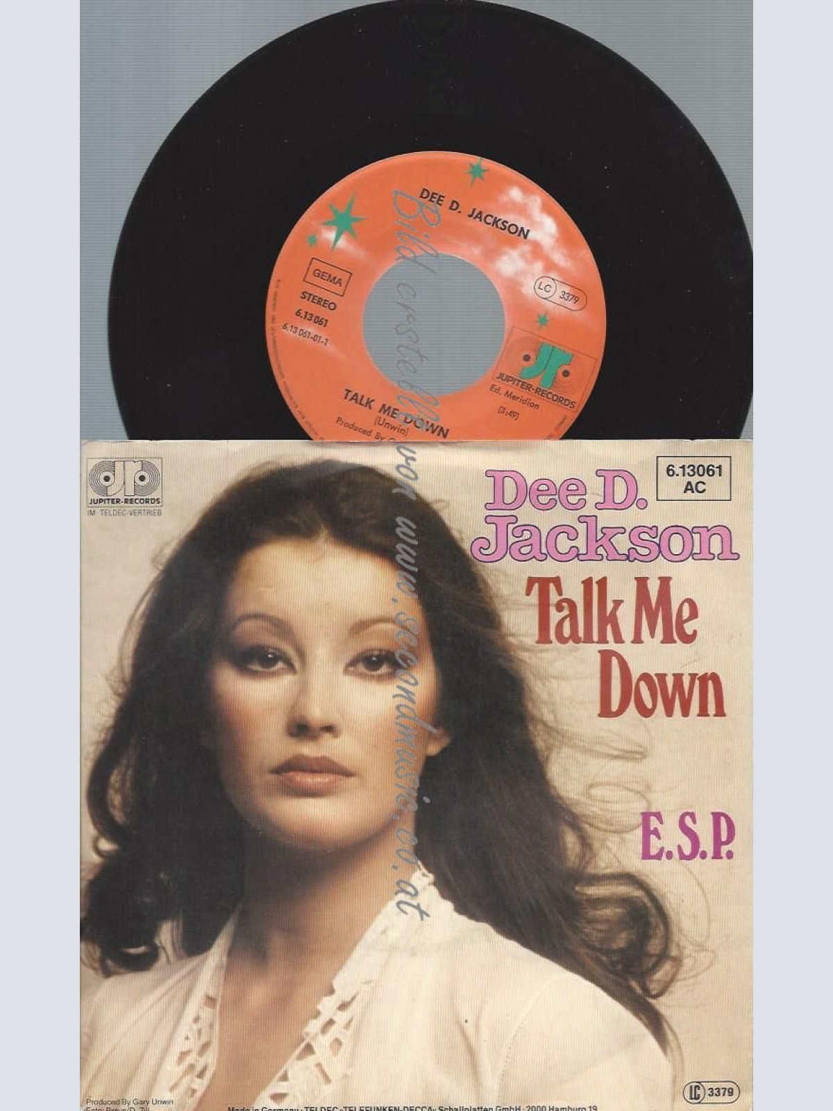 7"   Dee D. Jackson – Talk Me Down // PROMO