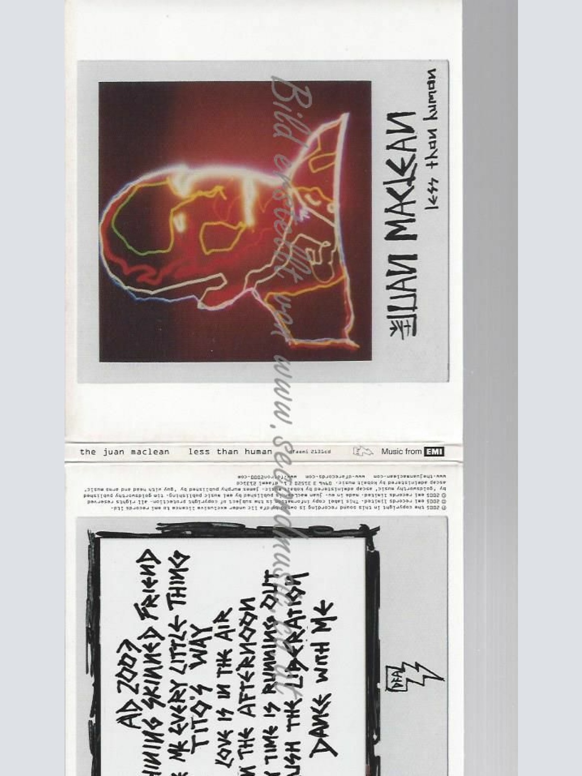 CD--THE JUAN MACLEAN | --LESS THAN HUMAN
