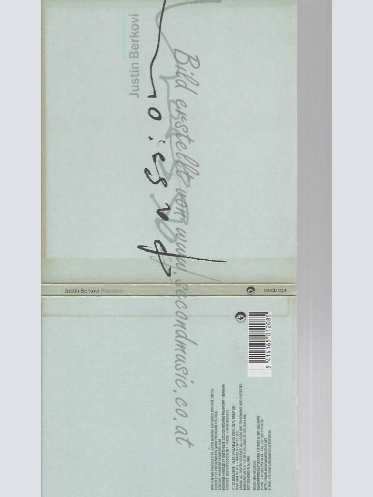 CD--JUSTIN BERKOVI | --PASSION