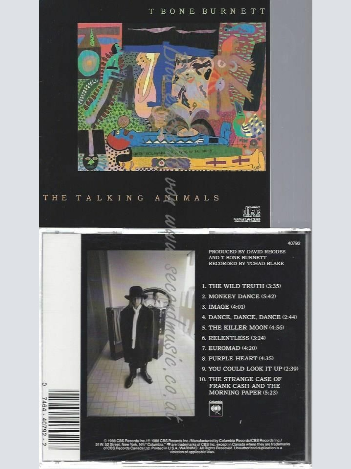 CD--T BONE BURNETT | --TALKING ANIMALS