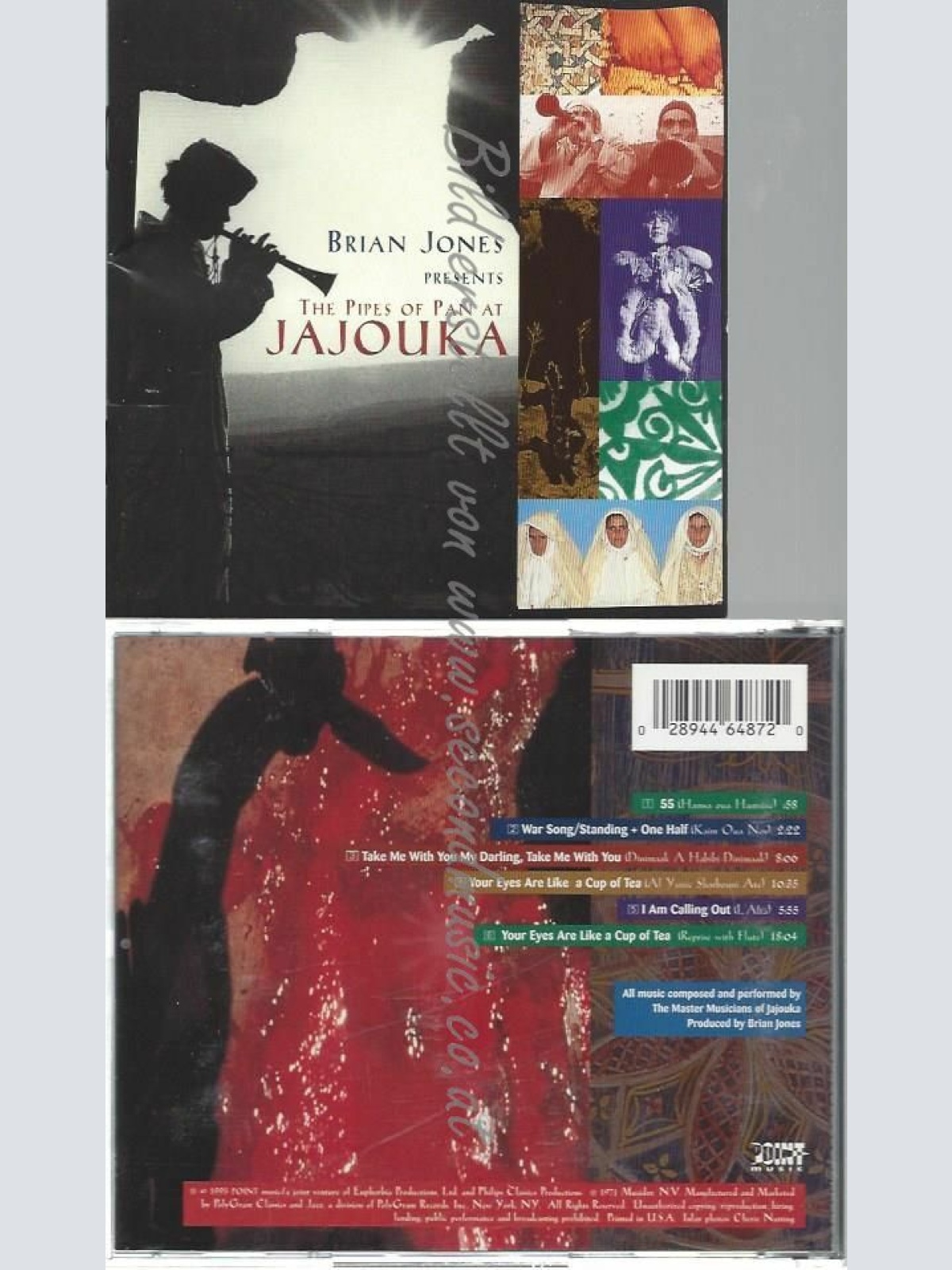 CD--JONES,BRIAN, MASTER, ET AL. | --THE PIPES OF PAN AT JAJOUKA