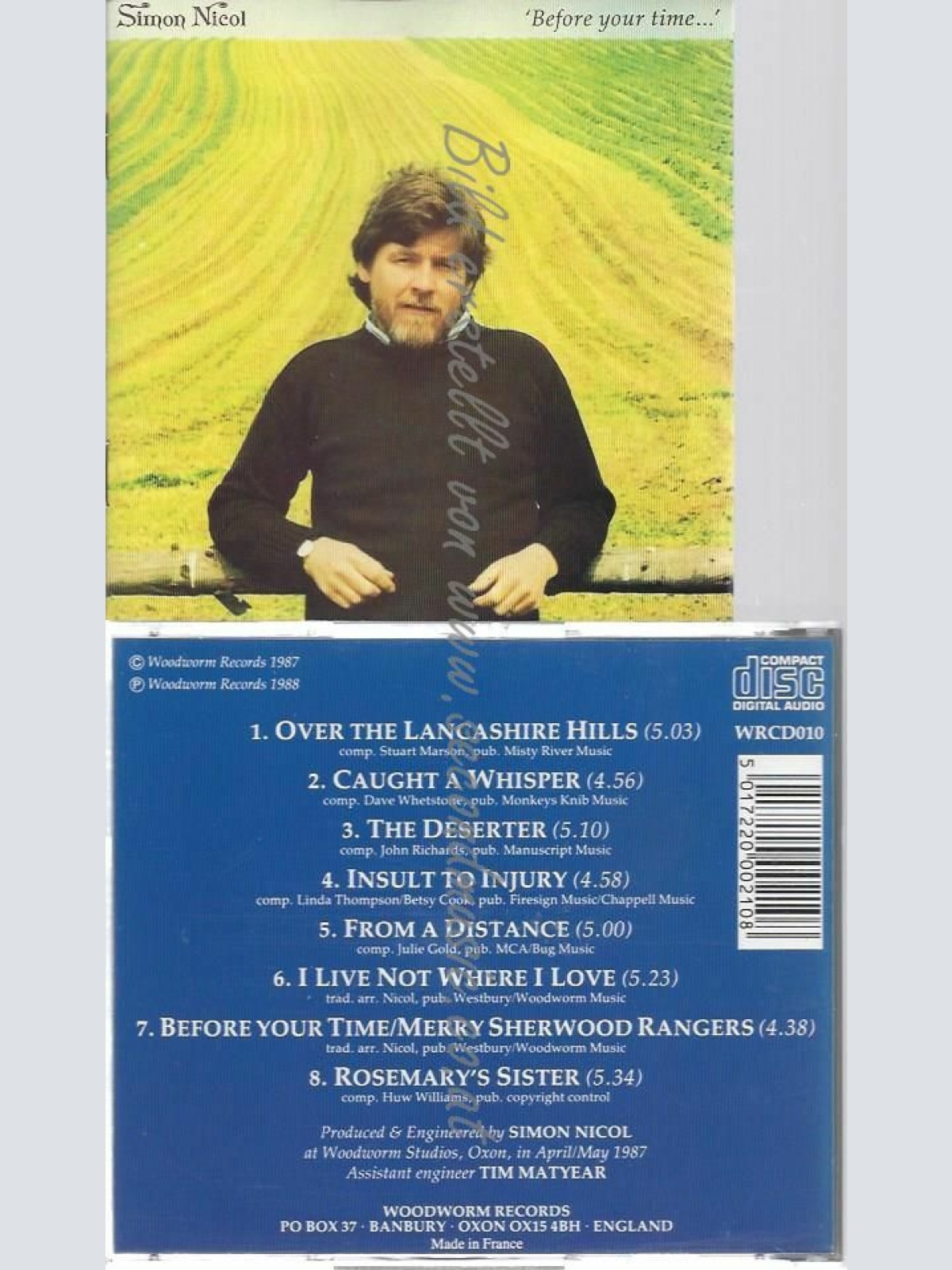 CD--NICOL, SIMON | --BEFORE YOUR TIME