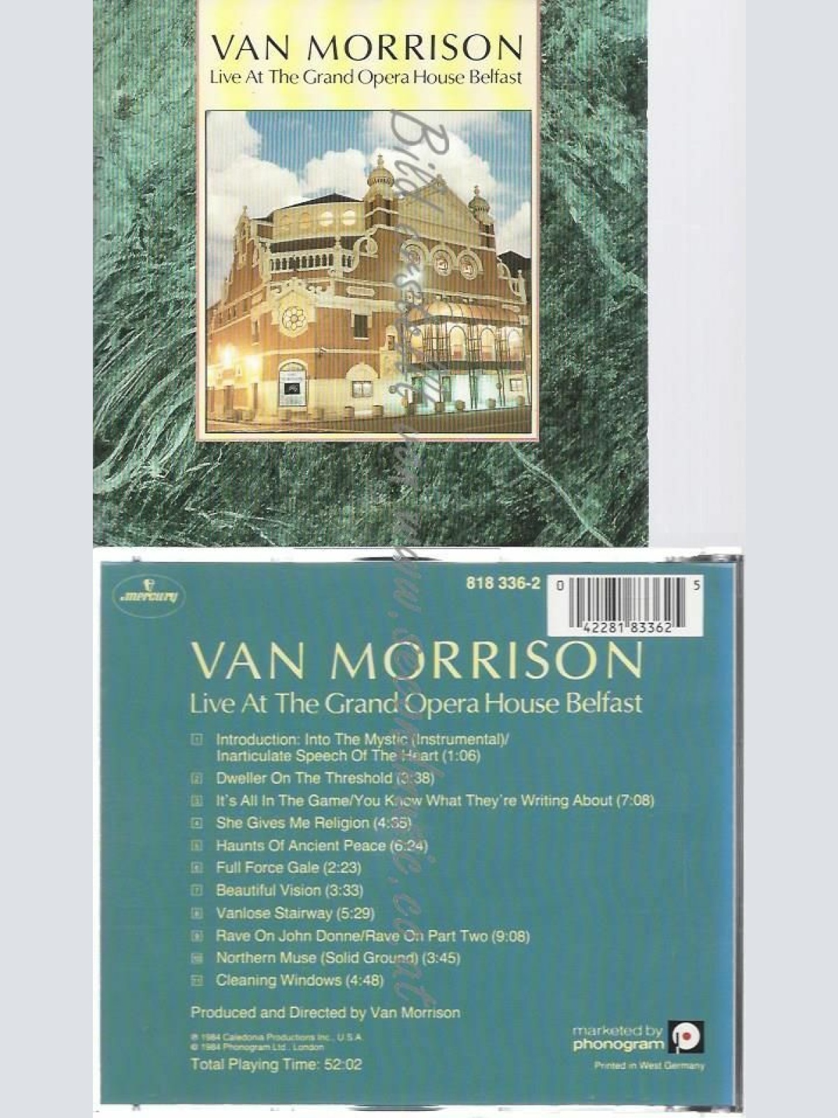 CD--MORRISON,VAN | --LIVE AT THE BELFAST OPERA