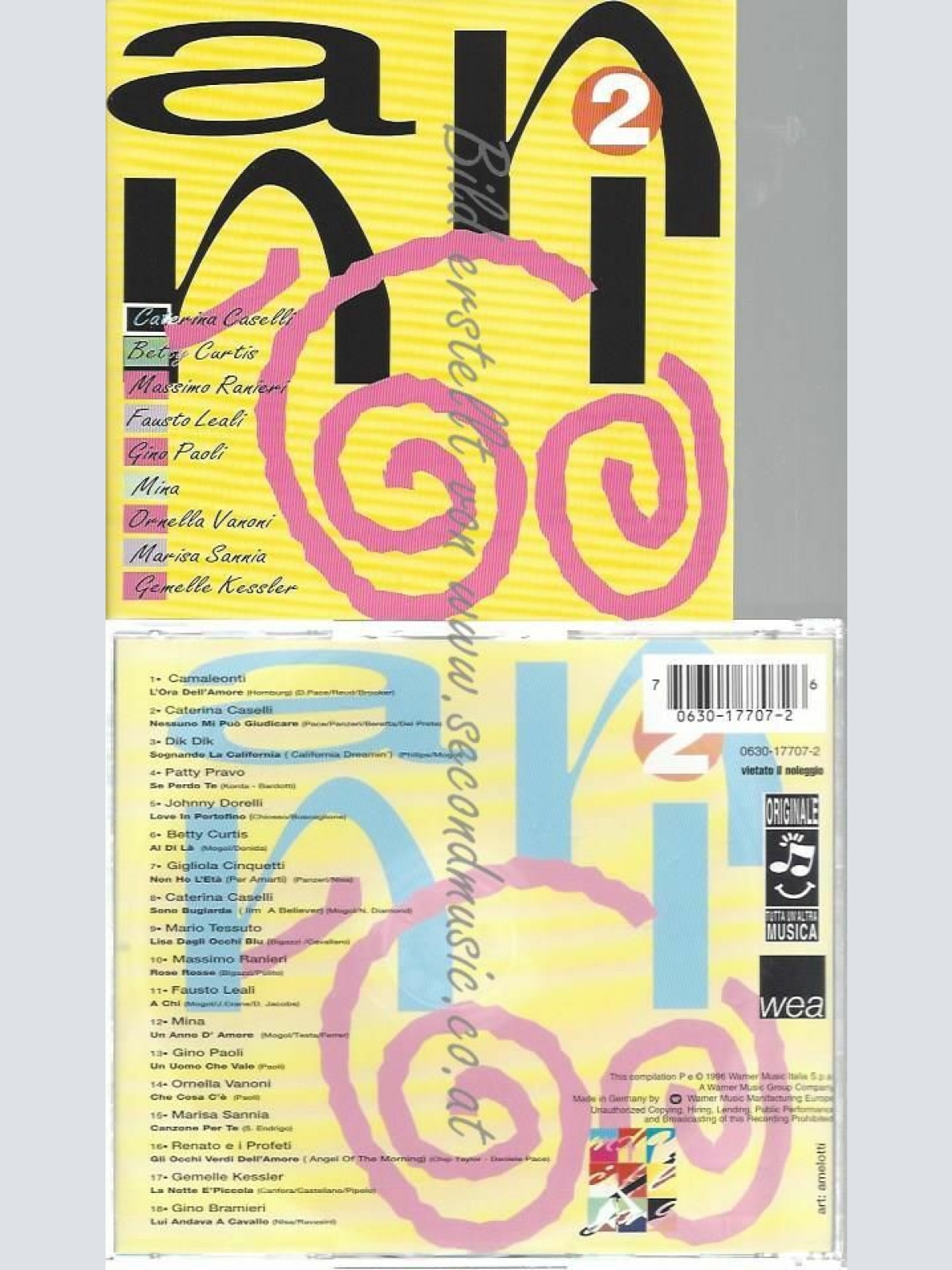 CD--VARIOUS [ITALY] | --ANNI  VOL.2