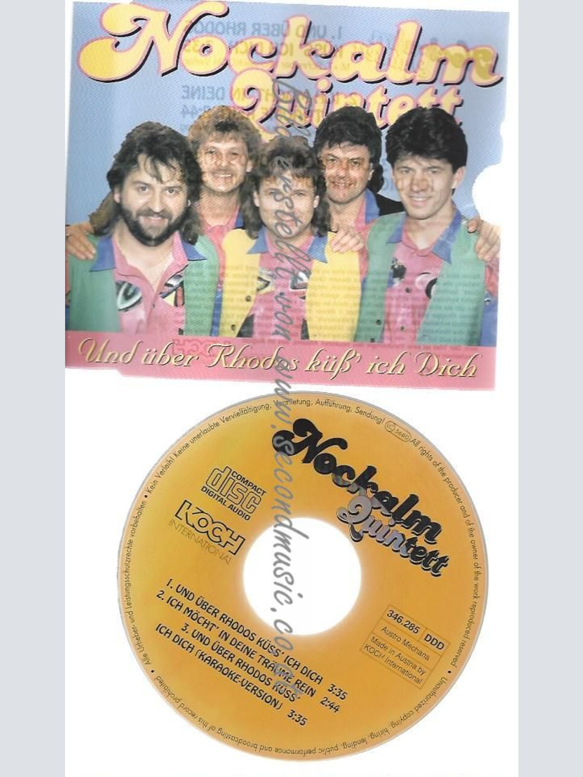 CD--NOCKALM QUINTETT--    UND ÜBER RHODOS KÜß' ICH DICH