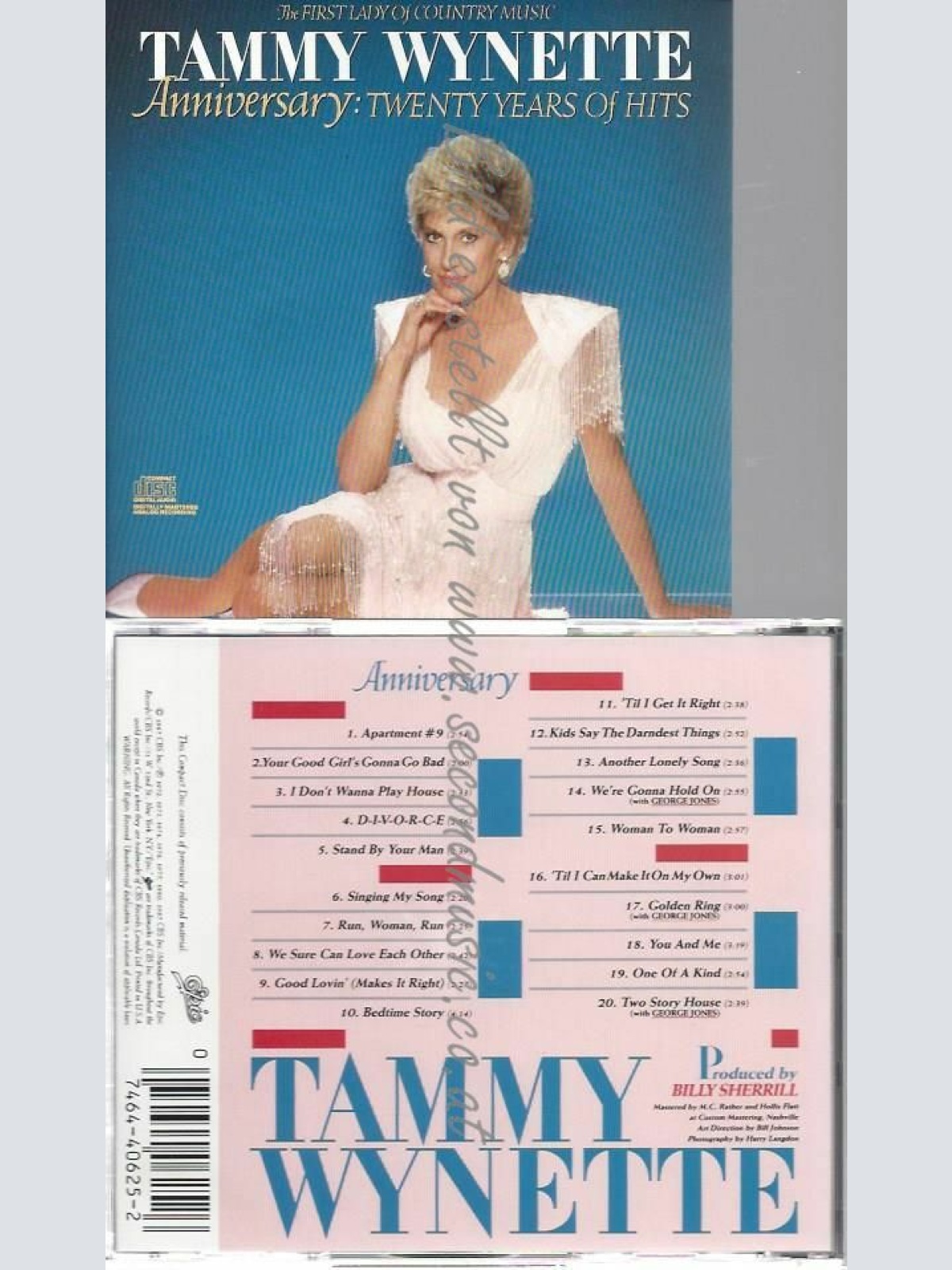CD--TAMMY WYNETTE | --ANNIVERSARY: YEARS OF HITS