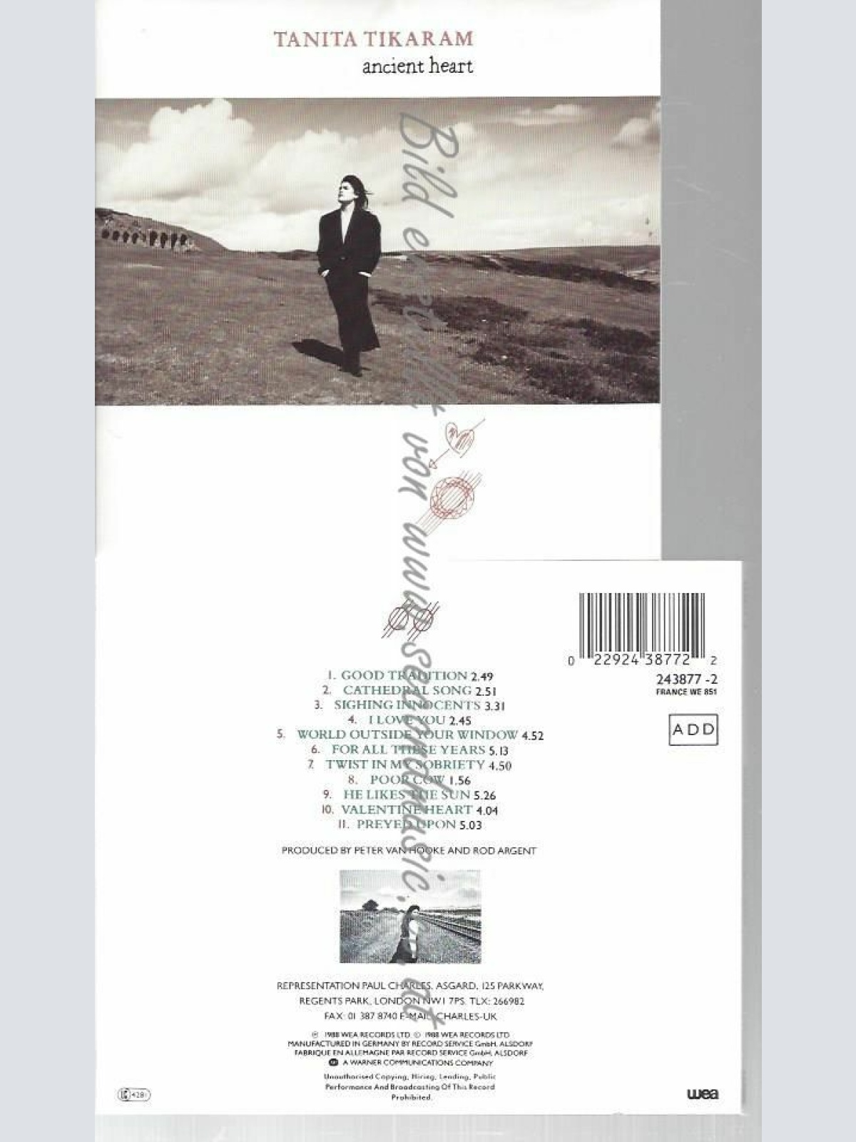 CD--TANITA TIKARAM | --ANCIENT HEART