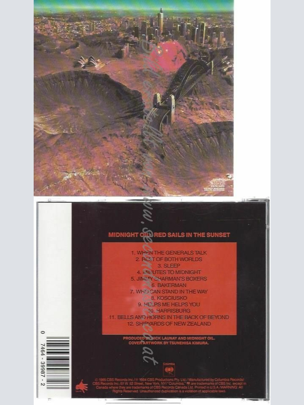 CD--MIDNIGHT OIL | --RED SAILS IN THE SUNSET