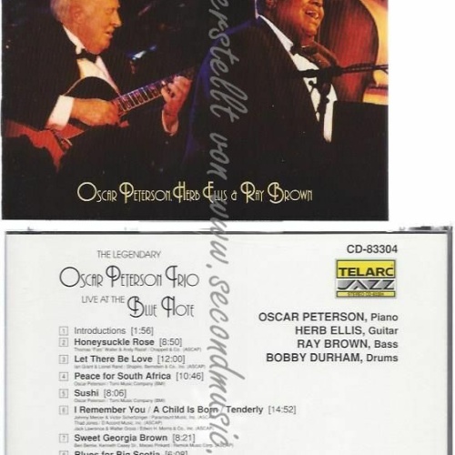 CD--OSCAR PETERSON | --LIVE AT THE BLUE NOTE