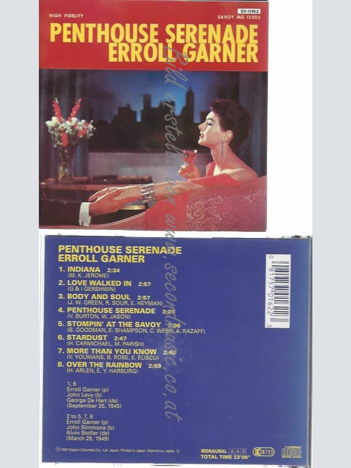 CD--ERROLL GARNER | --PENTHOUSE SERENADE