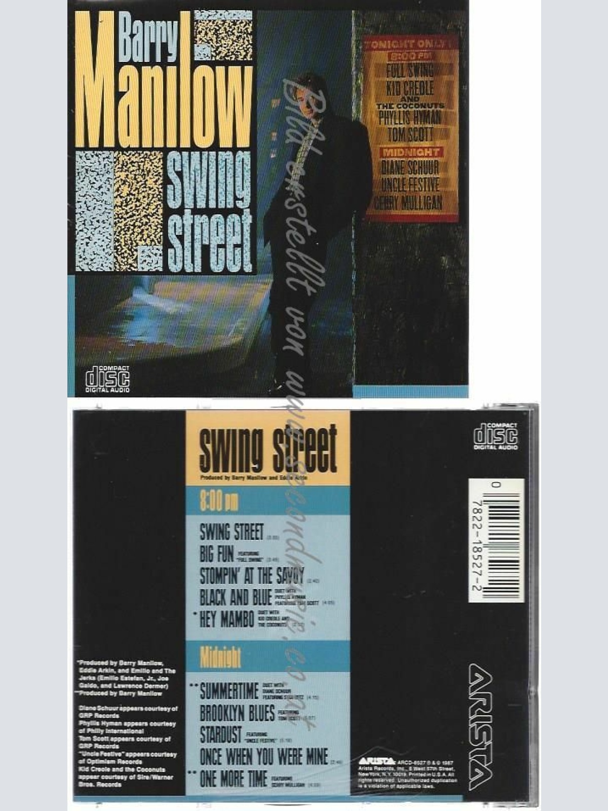 CD--BARRY MANILOW | --SWING STREET