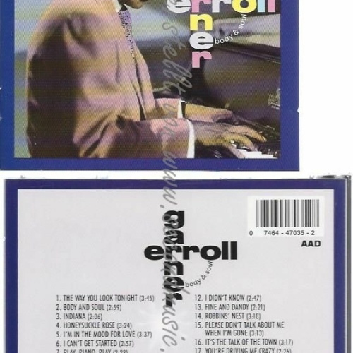 CD--ERROLL GARNER | --BODY & SOUL