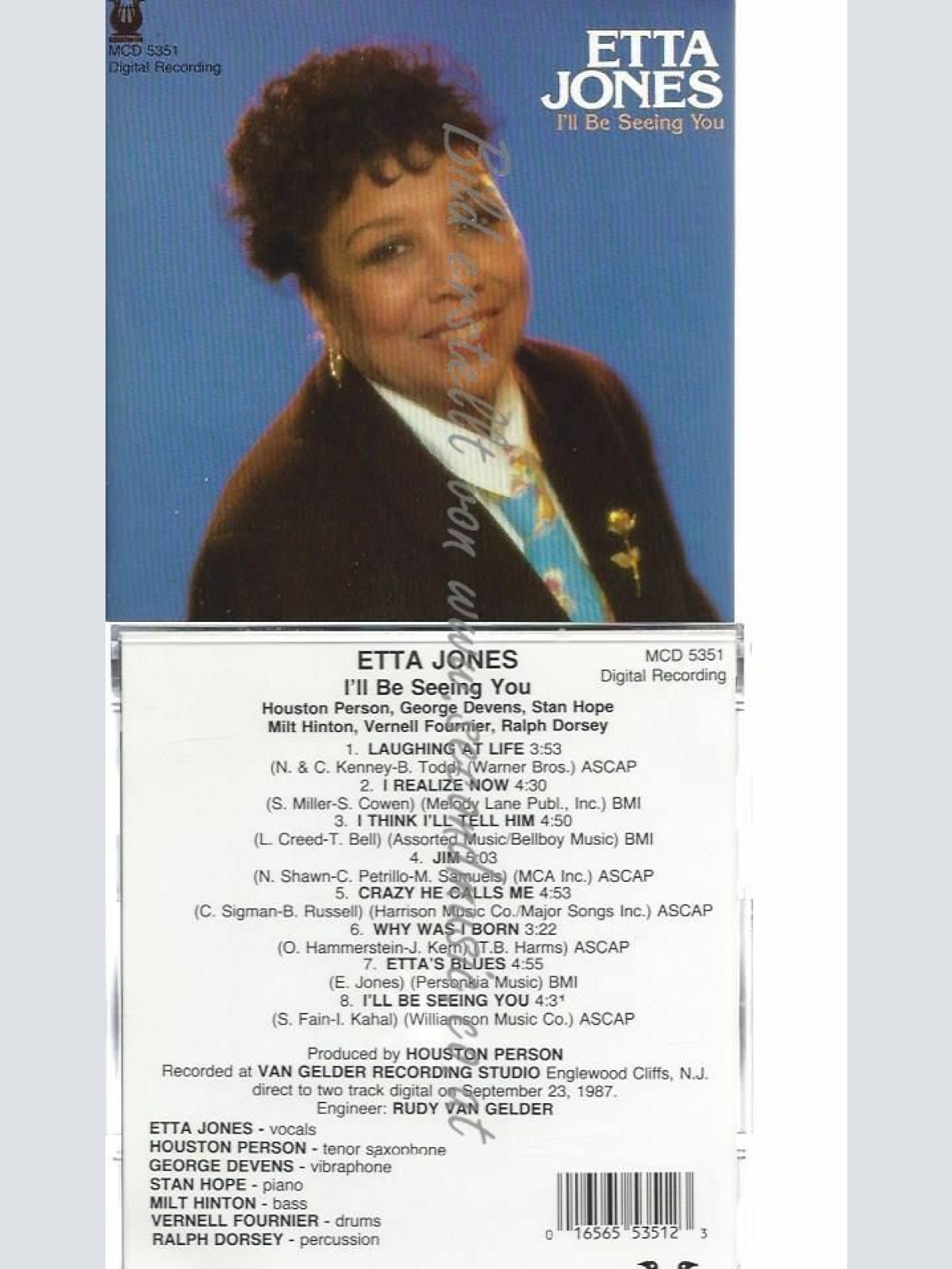 CD--ETTA JONES | --I'LL BE SEEING YOU