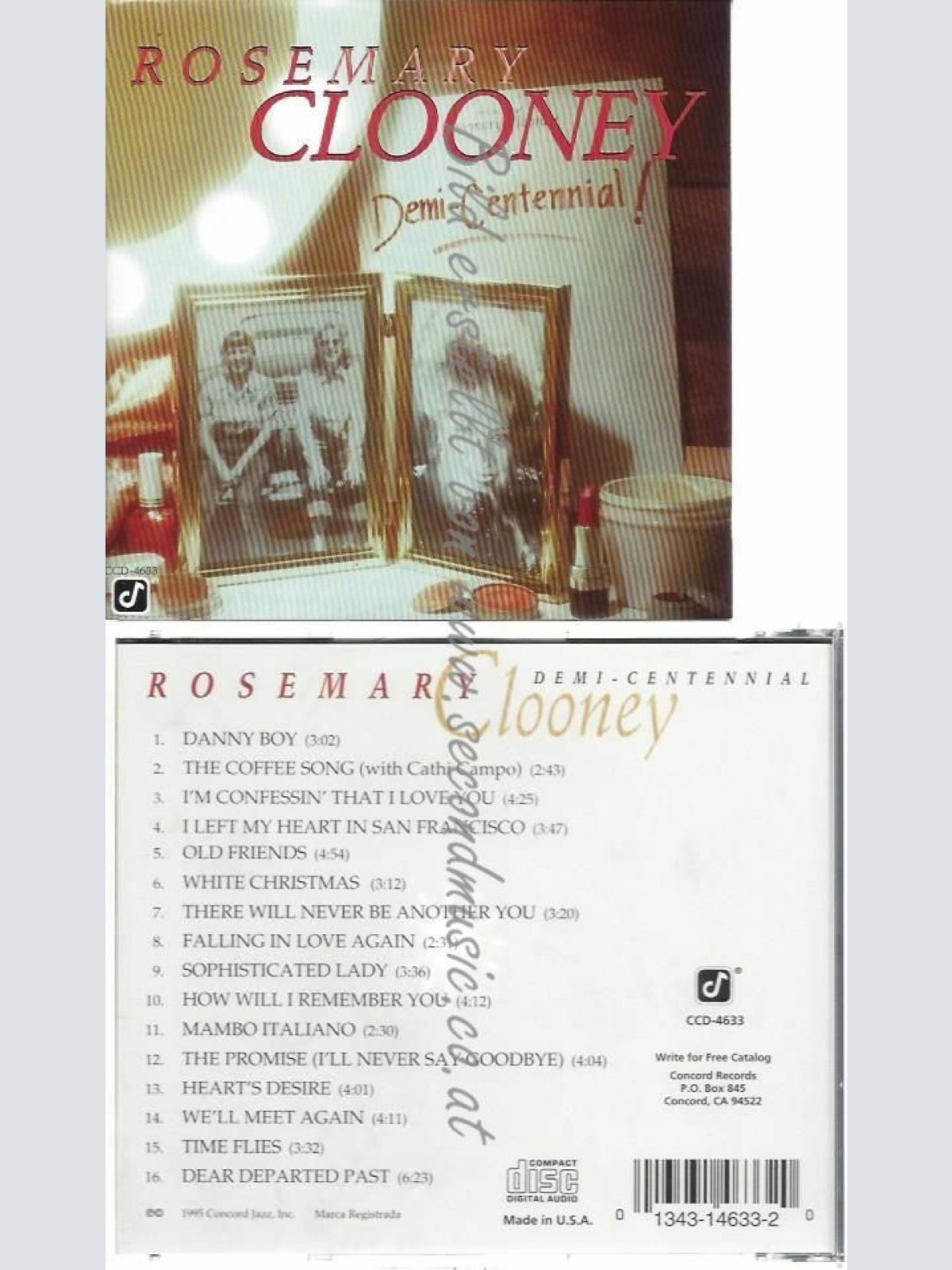 CD--ROSEMARY CLOONEY | --DEMI-CENTENNIAL