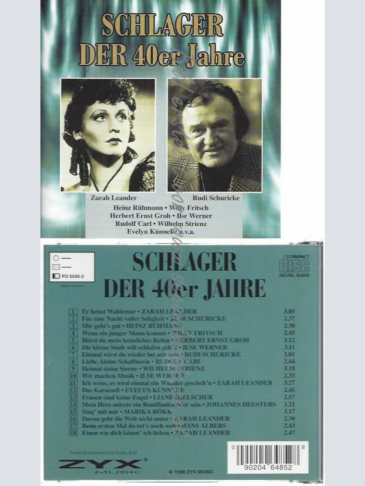 CD--VARIOUS | --SCHLAGER DER 40ER JAHRE
