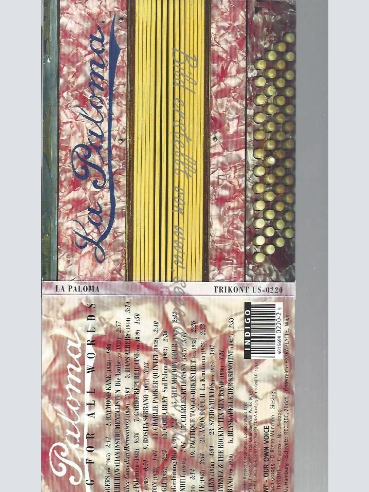 CD--VARIOUS | --LA PALOMA-ONE SONG FOR ALL WORLDS