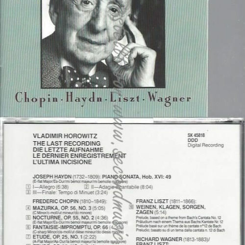 CD--VLADIMIR HOROWITZ | --LAST RECORDING