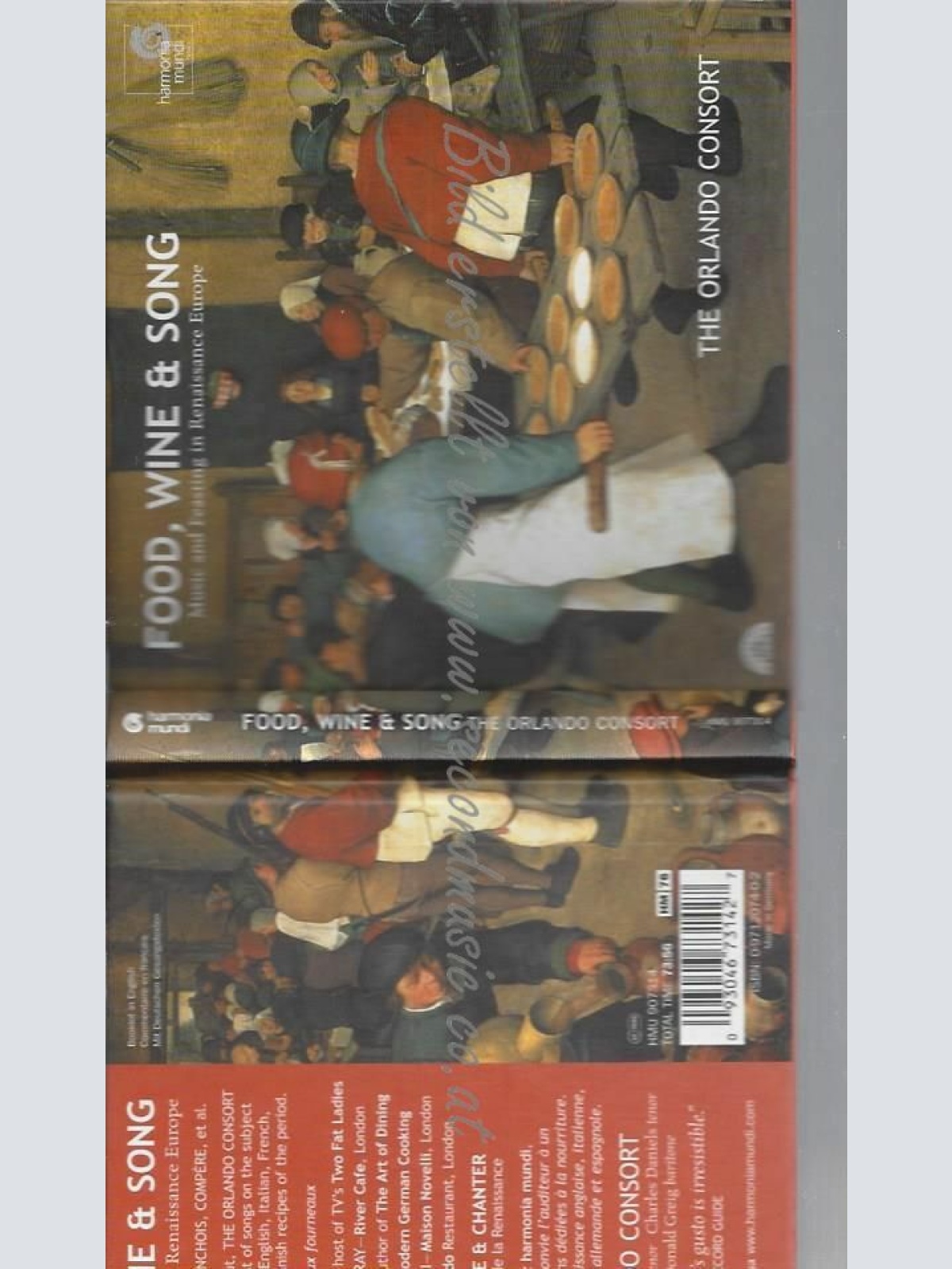 CD--ORLANDO CONSORT, MACHAUT, ET AL. | --FOOD,WINE & SONG