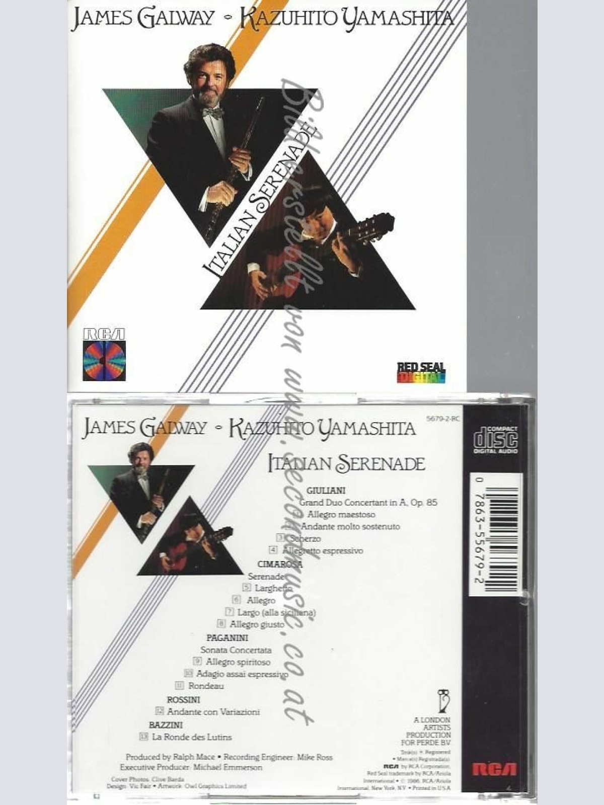 CD--GALWAY/YAMASHITA | --ITALIAN SERENADE