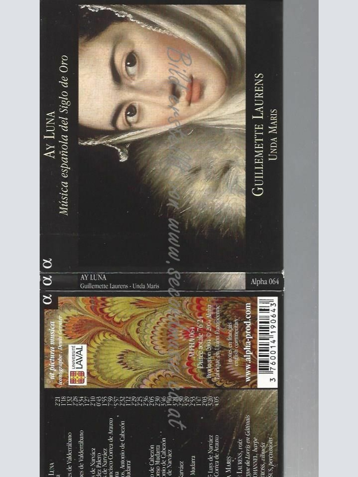 CD--LAURENS, UNDA MARIS, ET AL. | --AY LUNA-SPANISCHE MUSIK DES