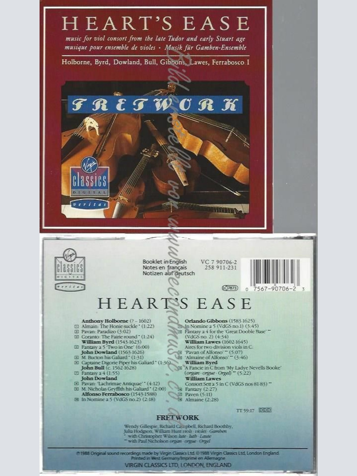 CD--FRETWORK | --HEART'S EASE
