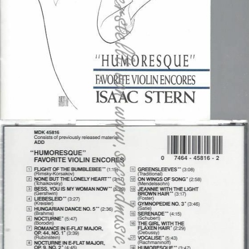 CD--ISAAC STERN | --HUMORESQUE-VLN ENCORES