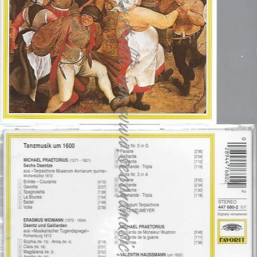 CD--MICHAEL PRAETORIUS,  FAVORIT - TANZMUSIK UM 1960