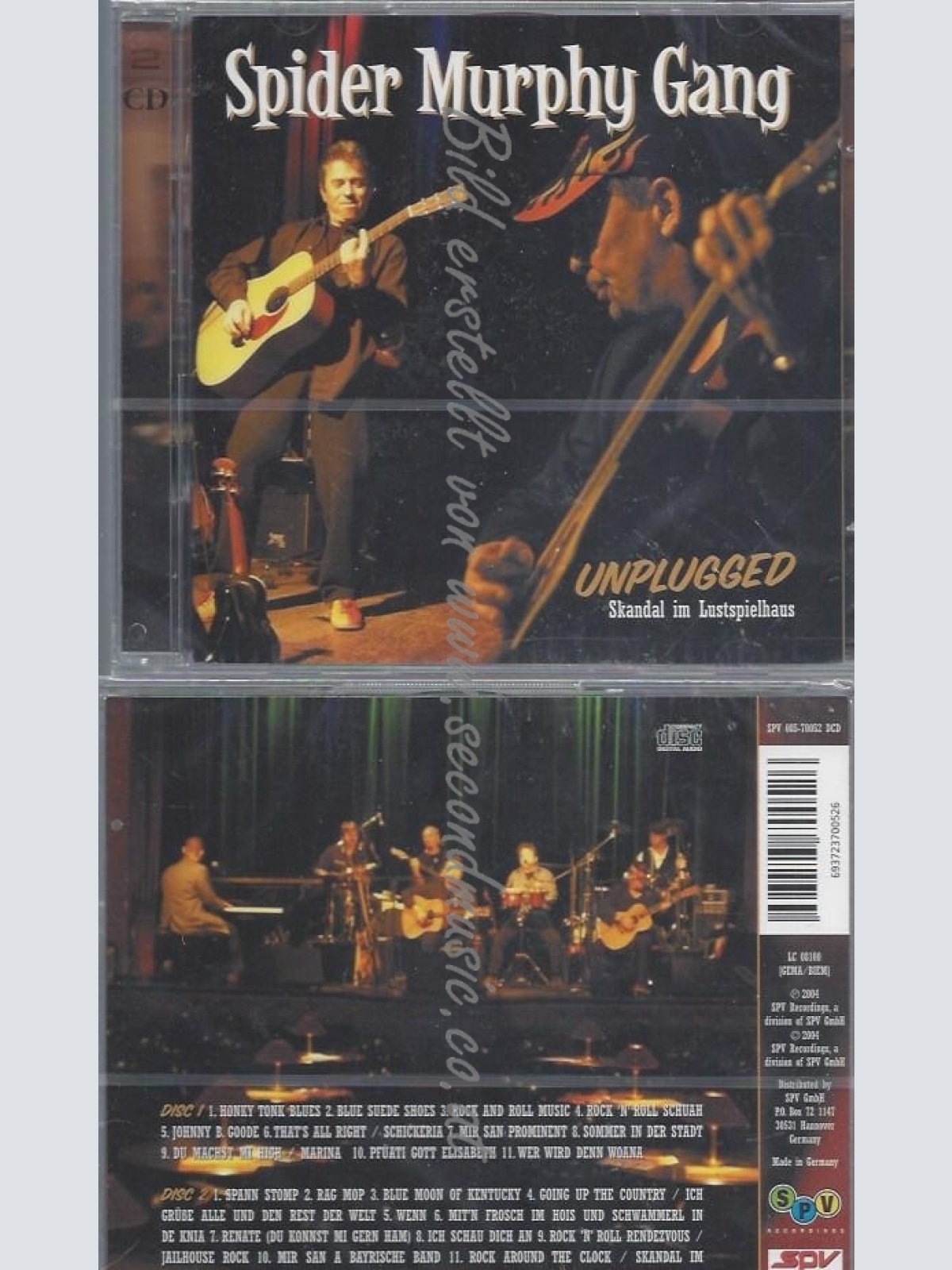 CD--SPIDER MURPHY GANG--UNPLUGGED,SKANDAL IM LUSTSPIELHAUS | DOPPEL-CD