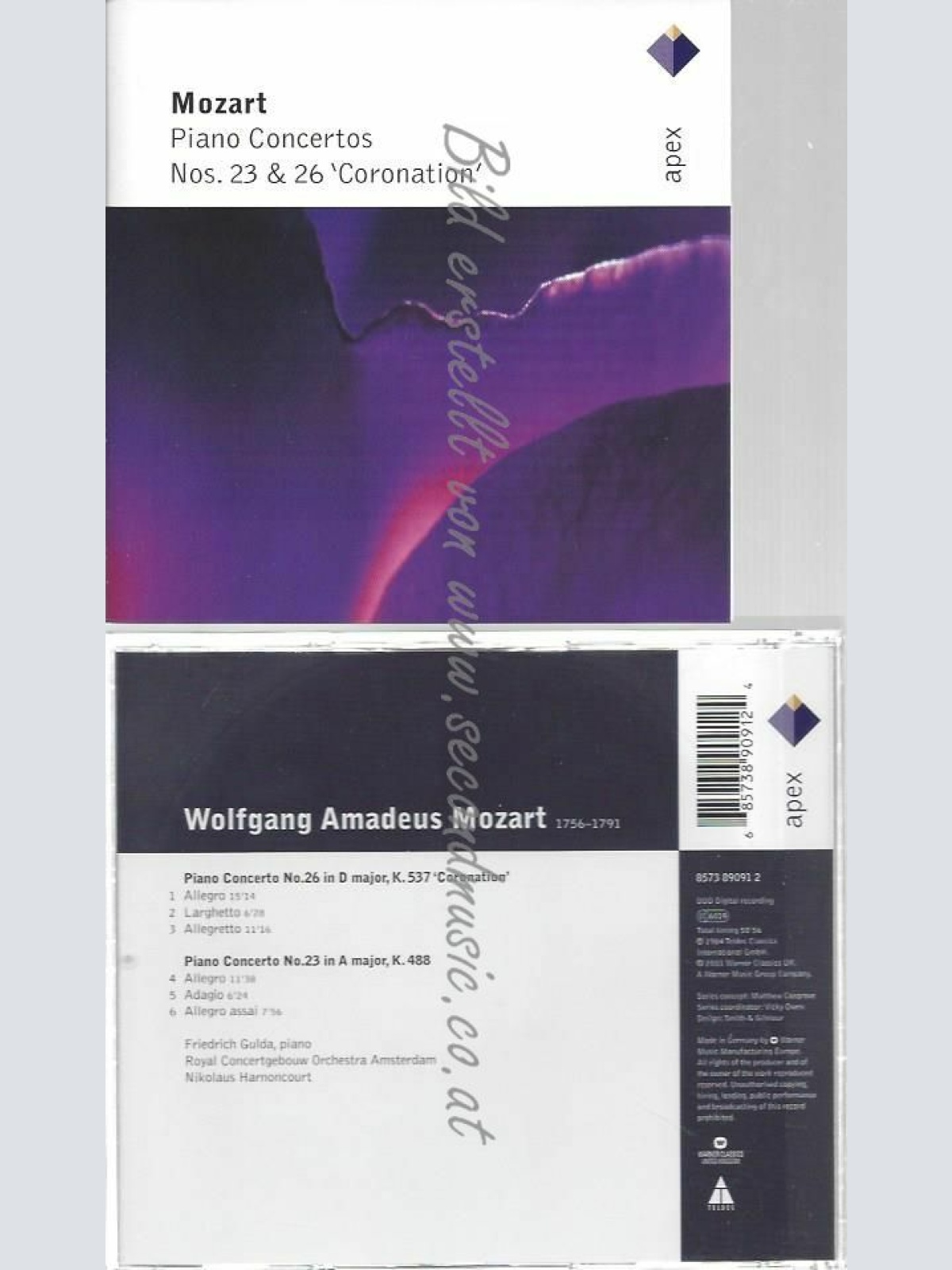 CD--Klavierkonzerte 23 & 26 "Coronation KLAVIERKONZERTE  &