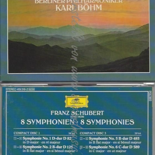 CD--BERLINER PHILHARMONIKER, FRANZ SCHUBERT, BÖHM --8SINFONIEN (GA)
