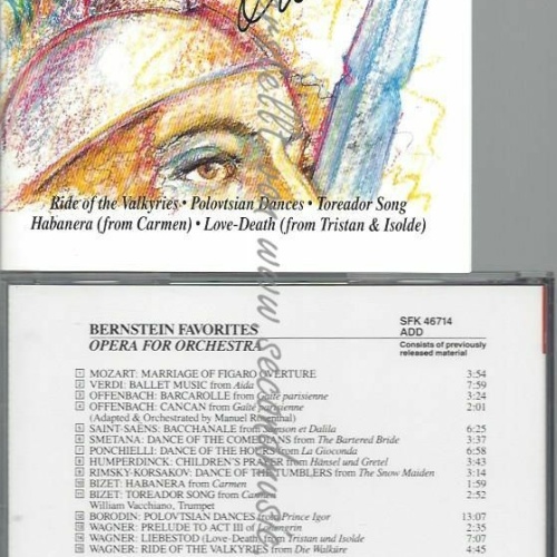 CD--BERNSTEIN/NYPO | --BERNSTEIN:OPERA FOR ORCHESTRA