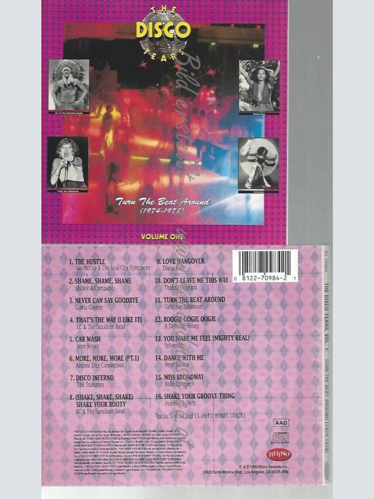 CD-- --THE DISCO YEARS, VOL.1: TURN THE BEAT AROUND (-)