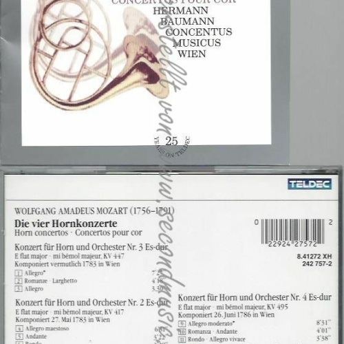 CD--BAUMANN, HARNONCOURT, --HORNKONZERTE - (GESAMTAUFNAHME)