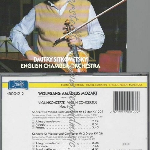 CD--SITKOVETSKY,DMITRY   MOZART,WOLFGANG AMADEUS -1,2&3VIOLINKONZERTE