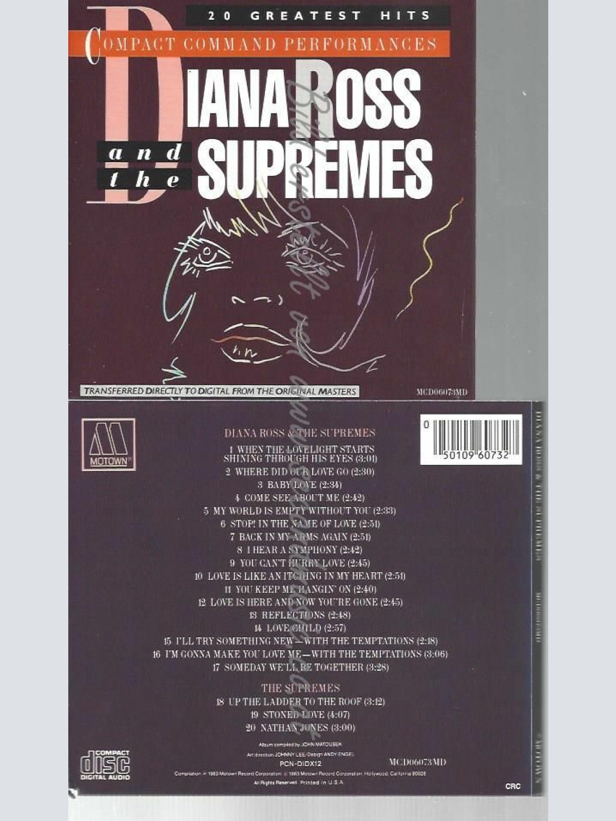 CD--THE SUPREMES | DIANE ROSS--COMPACT COMMAND PERFORMANCES